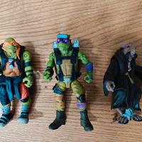 lotto 3 action figure ninja turtles 