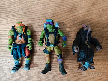 lotto 3 action figure ninja turtles 
