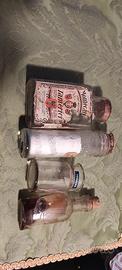 4 boccette antiche farmacia medicina