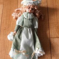 BAMBOLA VINTAGE PORCELLANA ALTEZZA 32 CM