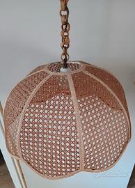 lampadario vimini 