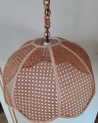 lampadario vimini 