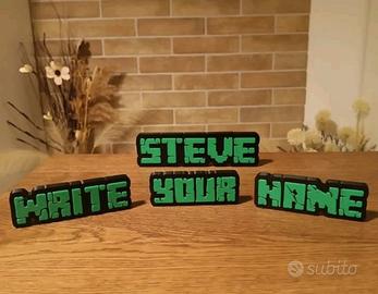Minecraft - Scritta Personalizzata