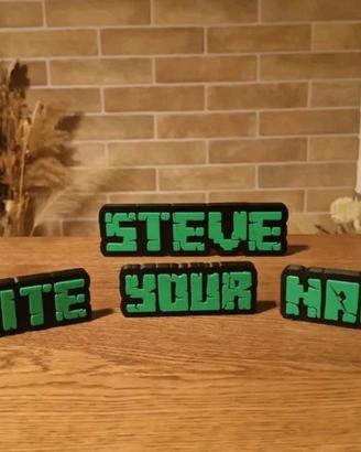 Minecraft - Scritta Personalizzata