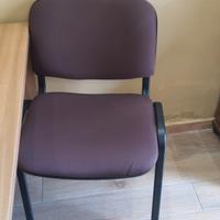 sedie da ufficio marrone 