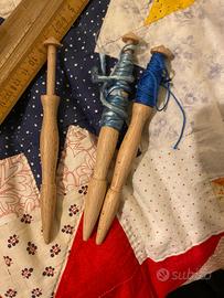 Fuselli tombolo e macramé- merletti