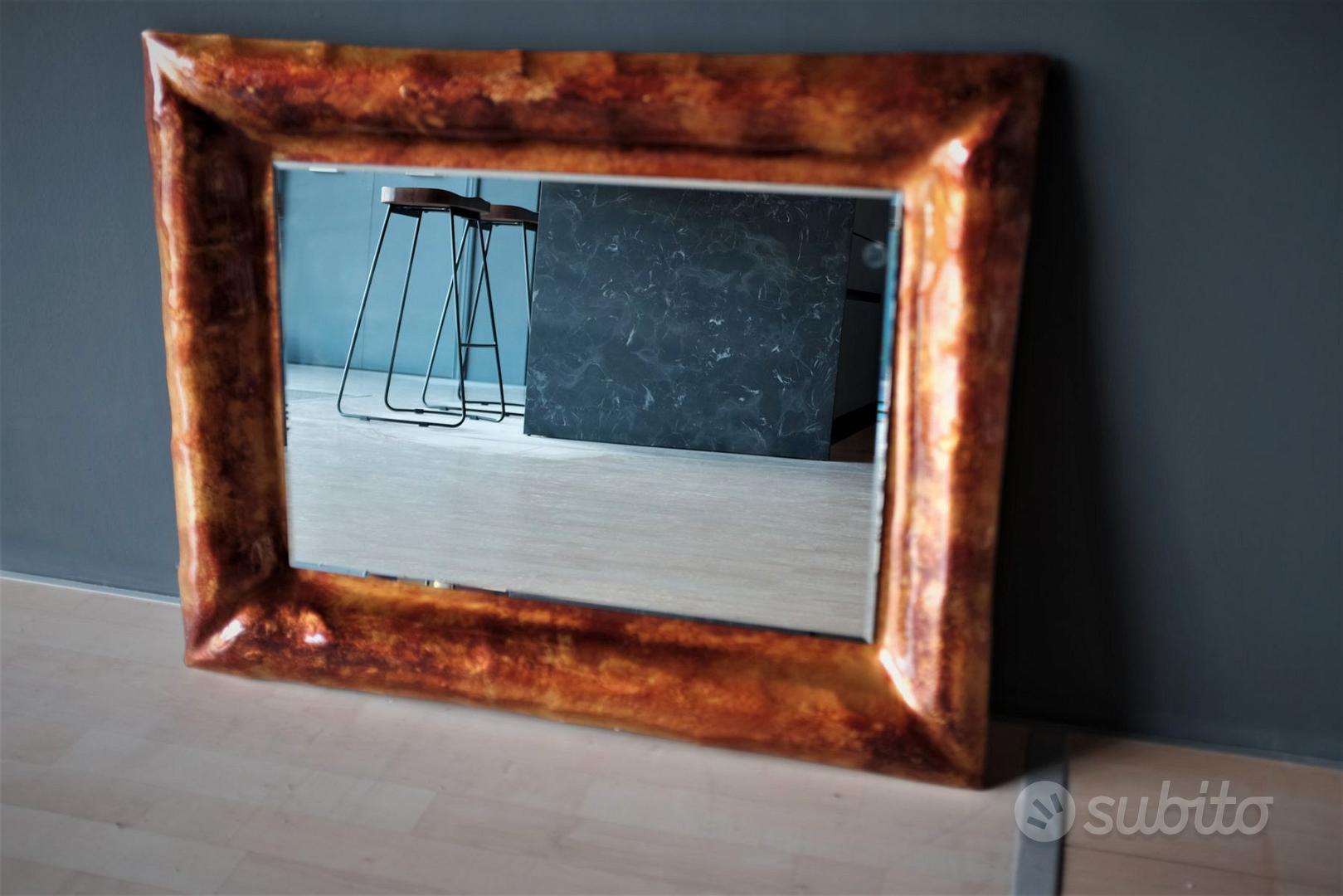 Specchio con cornice in vetro soffiato 90x70 - Arredamento e Casalinghi In  vendita a Brindisi