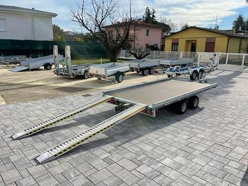 Carrello-Rimorchio + rampe x Auto Moto Miniescavat