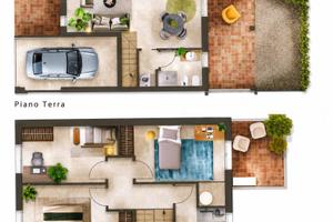 Villetta a schiera di 123 m² con 4 locali e box au