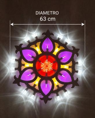 Luminarie salentine rosone diametro 63 centimetri 