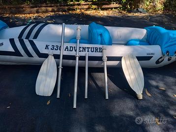 Canoa kayak gonfiabile due posti