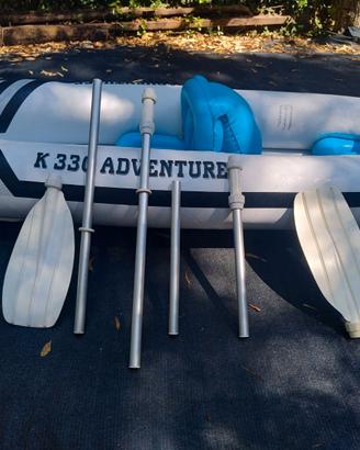 Canoa kayak gonfiabile due posti