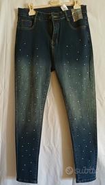 jeans brillantinato