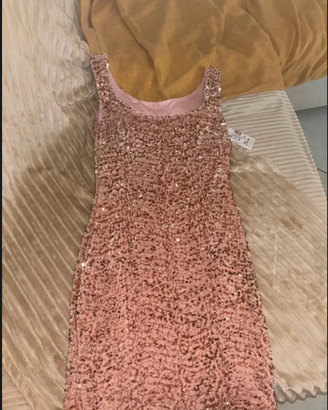 Vestito Rosa con Paillettes