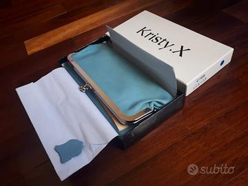 Portafoglio celeste Kristy.X da Donna in Pelle