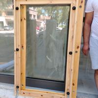 Due quadri specchio Barbershop con lampadine 