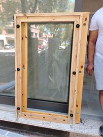 Due quadri specchio Barbershop con lampadine 