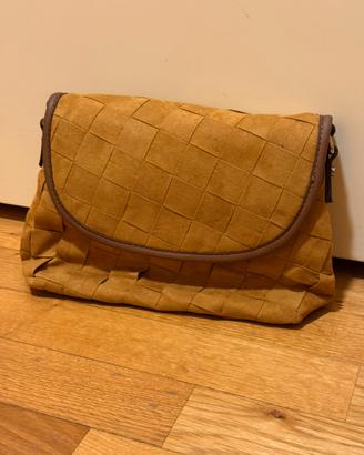Borsa tracolla intrecciata cuoio nuova