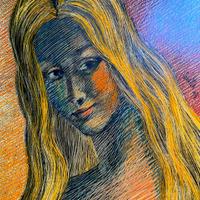 Quadro Lamberto Ciavatta Ritratto di Gabriella