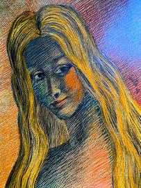 Quadro Lamberto Ciavatta Ritratto di Gabriella