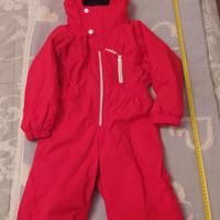 Tuta sci Wed’ze Decathlon bambino 4-5 anni rossa