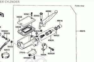 Pompa freno ant Kawasaki ZX750 430151260