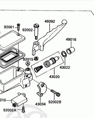 Pompa freno ant Kawasaki ZX750 430151260