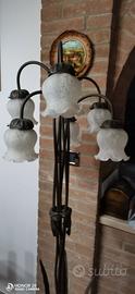 piantana + due lampadari e uno da comò