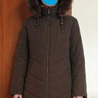 capotto con cappuccio in peluche