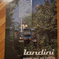 Poster landini trattore trattrice 1975