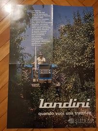 Poster landini trattore trattrice 1975
