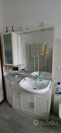 mobili bagno, momile portalavatrice e 2 specchi