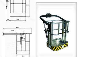 Cestello in alluminio con attacco per gru Ferrari