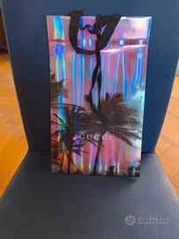 shopper olografica Gucci mai utilizzata 23x38x8 cm