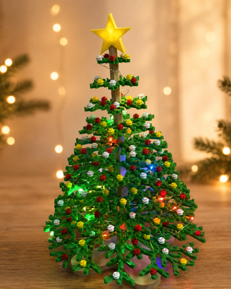 Albero di Natale Componibile Stile Lego