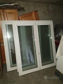 N°3 FINESTRE A DUE ANTE BATTENTI IN ALLUMINIO