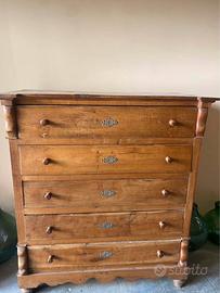 Comò in massello di pioppo