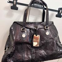 Borsa borbonese pelle di pitone