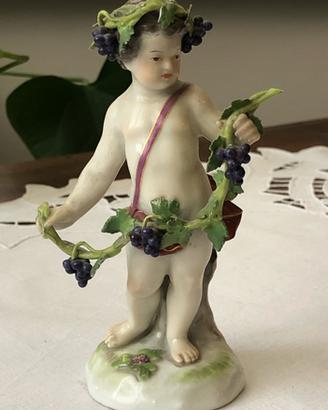 Porcellana Meissen - statuetta Bacco