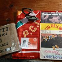 Dischi e oggetti commemorativi vintage