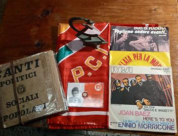 Dischi e oggetti commemorativi vintage