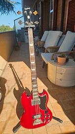 basso elettrico EB3 epiphone SG, cherry red