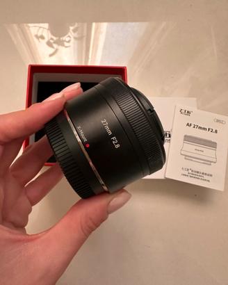 7Artisans 27mm f 2.8 obiettivo X-mount Fujifilm