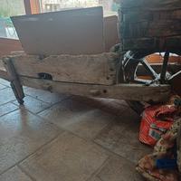 carriola in legno antica 