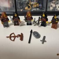 5 Minifigures LEGO Wolfpack castle castello