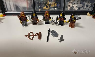 5 Minifigures LEGO Wolfpack castle castello