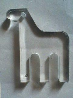 statuetta "CAVALLO" design stilizzato, trasparente