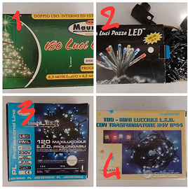 Luci natalizie - stock o singole