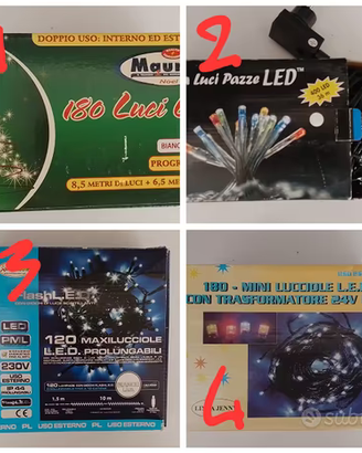 Luci natalizie - stock o singole