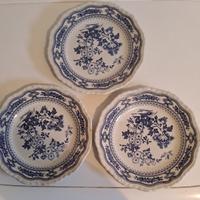 3 piatti Royal Swan English fashion ceramics
